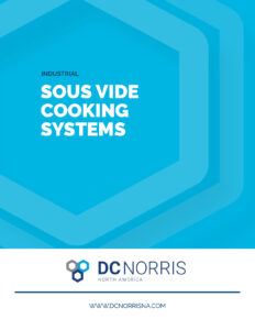 industrial sous vide cooking systems brochure cover by DC Norris North America
