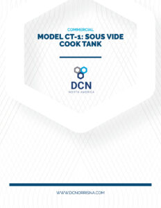 DC Norris North America Model CT-1 Sous Vide Cook Tank brochure cover