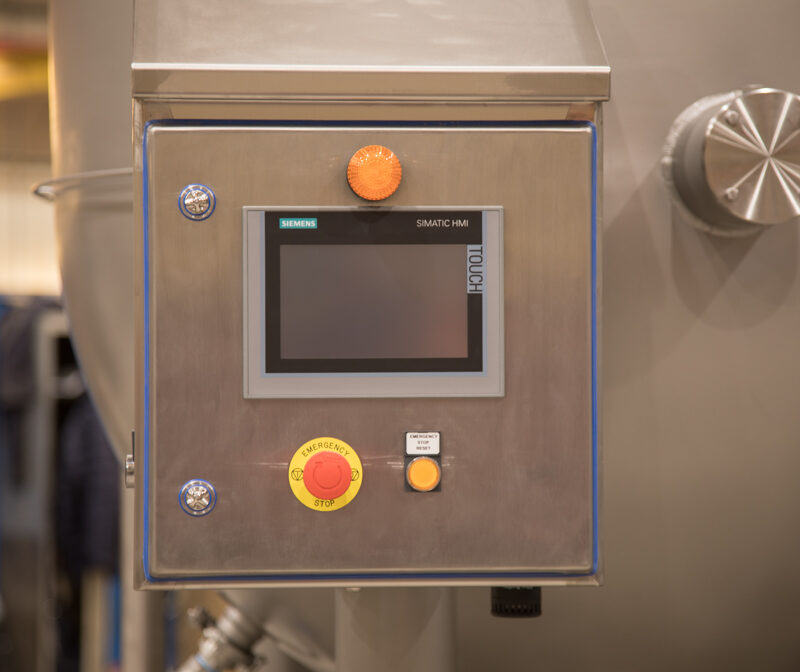 closeup of the Vacuum Cooling systems HMI by DC Norris North America