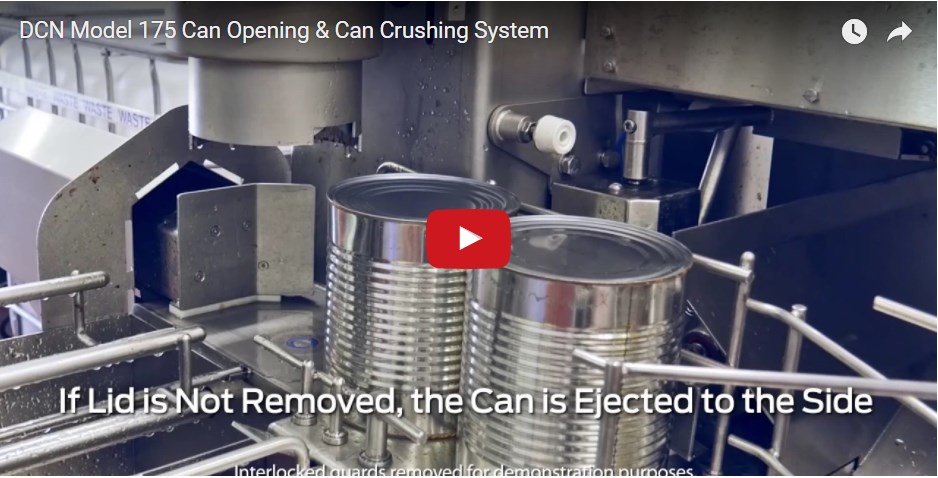 Can Opener and Can Crusher System