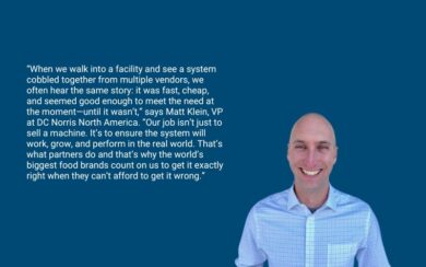 DC Norris North America VP Matt Klein on a dark navy blue background